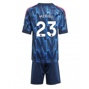 Arsenal Mikel Merino #23 Replika Babytøj Udebanesæt Børn 2025-26 Kortærmet (+ Korte bukser)